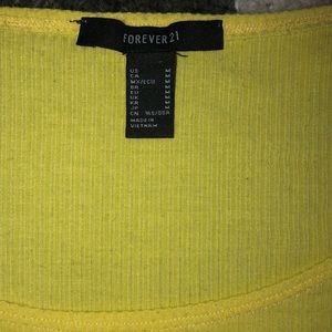 Yellow body suit shirt